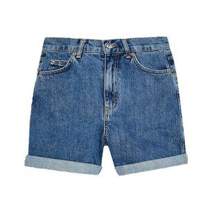 Urban Outfitters BDG Cuffed Mom Denim Short - Blue - Size 25